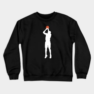 Shoot basketball jump slam silhouette Crewneck Sweatshirt